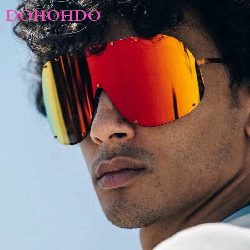 DOHOHDO Sonnenbrille, randlos, Metall, Unisex, UV400 - Bild 2