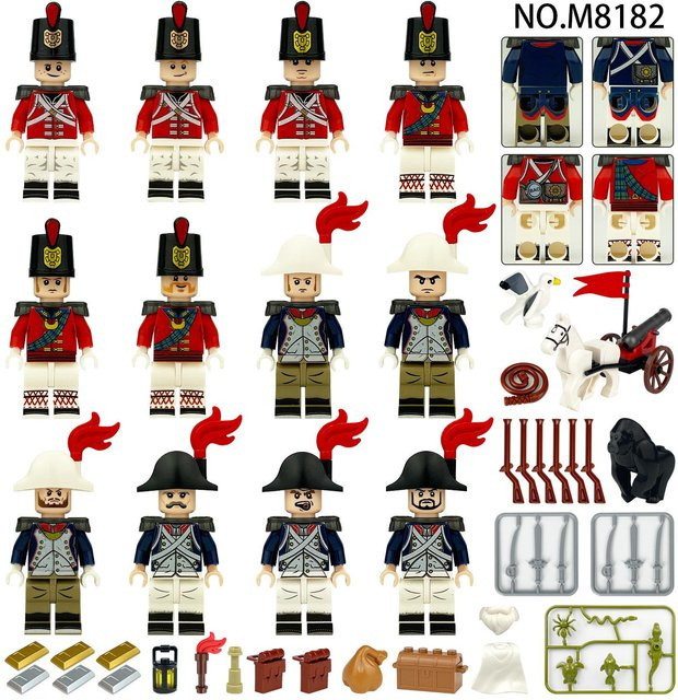 Goodluckygirl MOC Royal Navy Soldat Offizier Matrose Minifigur, Baustein Spielzeug, ab 6 Jahren - Bild 1