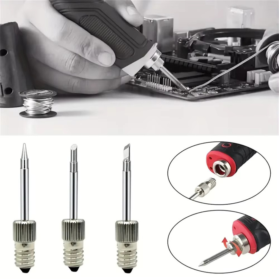Ersatz-Lötkolbenspitze mit E10-Interface für USB-Lötkolben in Silber - Bild 4