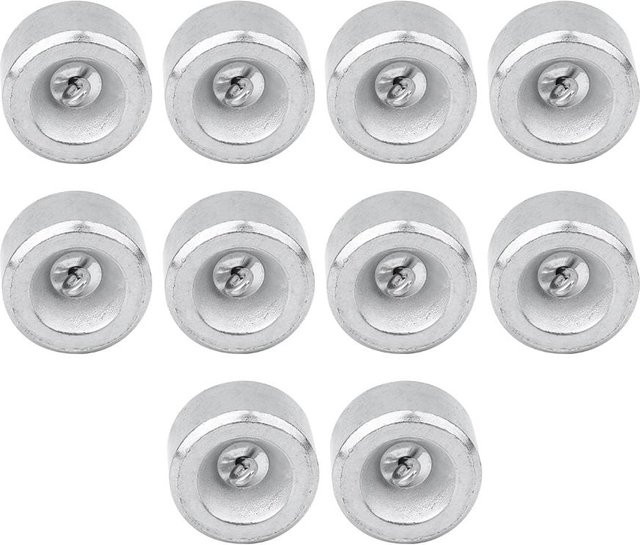 Metallgewicht mit Haken und Ring, Physikalisches Experimentelles Lehrmittel, 10-teiliges Set, 50g - Bild 1