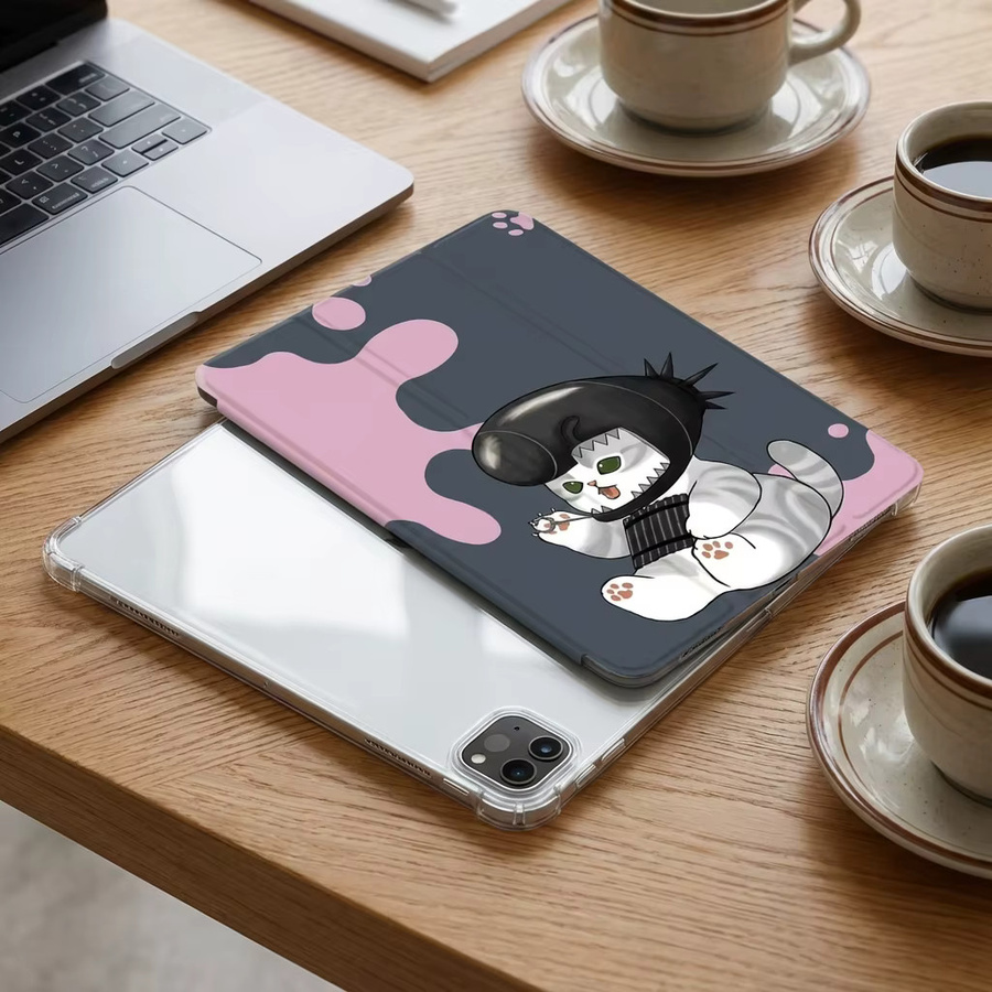 Kawaii gepanzerte Tablet-Hülle für Apple iPad Pro 10/11 Zoll, iPad Air 3/4/5 und iPad 9. Generation, dreifach gefaltet, Multicolour - Bild 2