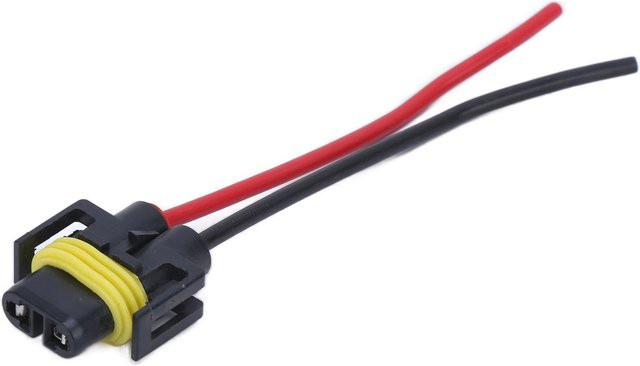 Koogeelife H11 H8 Scheinwerferstecker Lampenfassung Kabelbaumstecker für Scheinwerfer und Nebelscheinwerfer 12V 24V Schwarz - Bild 1