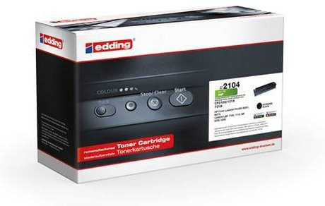 Edding Toner Kompatibel mit HP 131X CF210X Schwarz für Laserdrucker mit 2400 Seiten Reichweite - Bild 1