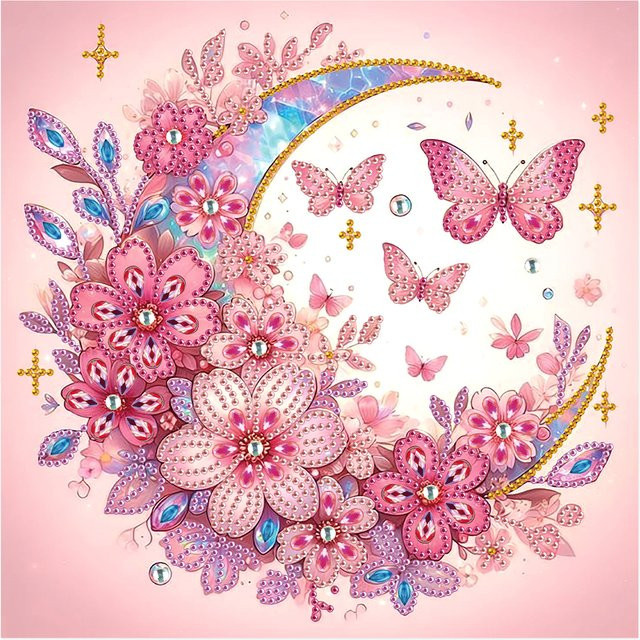 MoonDIY Diamant-Kunst-Malerei-Set, Natur, ab 14 Jahren - Bild 1