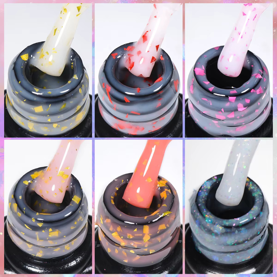 Four Lily Glitter Quick Extension Gel Nagellack, Rosa, 7 ml - Bild 5