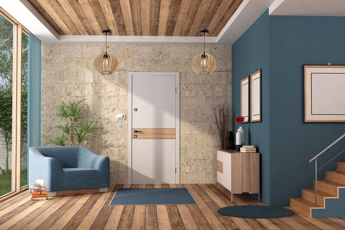 Light-Homeframe Moderne Holz-LED-Deckenhängeleuchte im Loft-Stil, Schwarz und Holz, E27, Rund - Bild 2