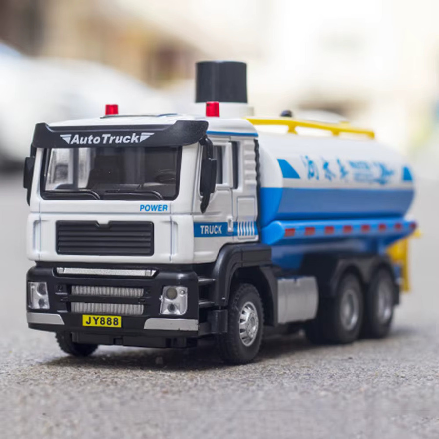 MAKEDA Hygiene Lkw Modell, 1:50, Legierung, mit Sound und Licht, Gummi Reifen - Bild 1