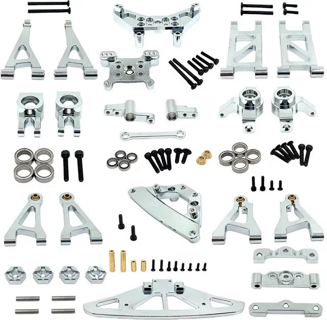 MJX Upgrade-Teile-Set für RC-Auto, Ersatzzubehör mit Chrom-Spiegel-Finish - Bild 1