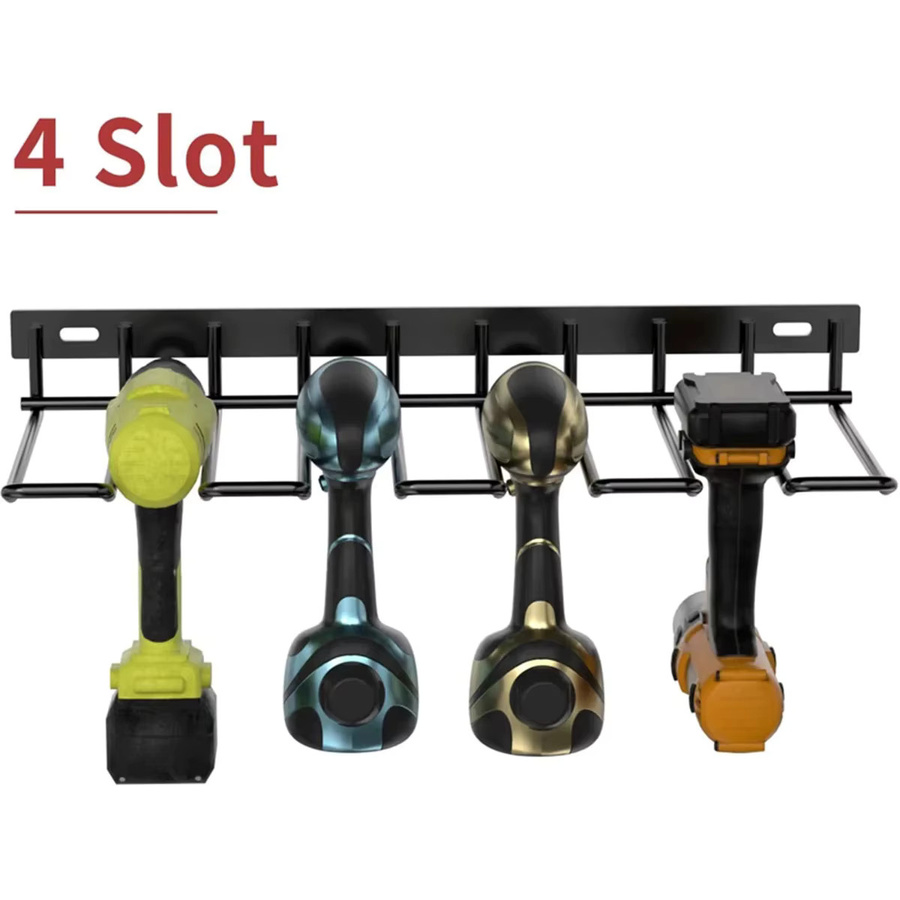 Willstar Power Tool Rack Wandhalterung für elektrische Bohrer und Werkzeuge in Schwarz - Bild 2