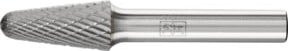 PFERD TOOLS Hartmetall Frässtift Rundkegel KEL silber, Durchmesser: 12 mm, Länge: 25 mm, Schaft-Durchmesser: 8 mm, kreuzverzahnt universal mittel - Bild 1