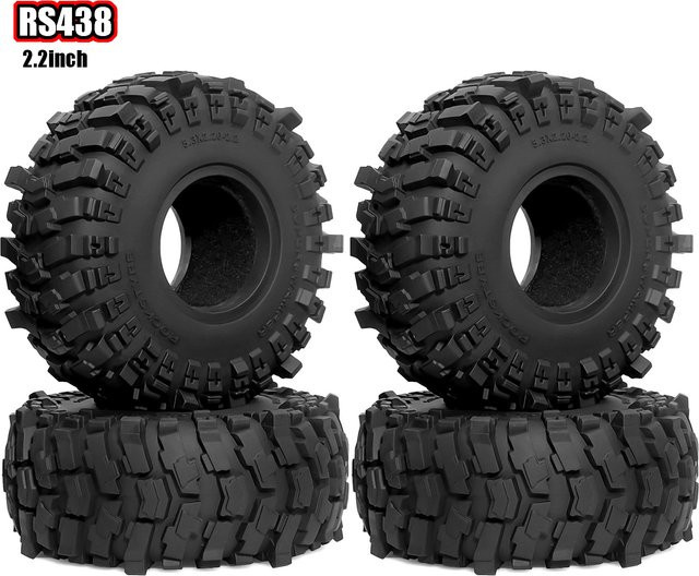 RC Crawler Reifen Räder, 4-teiliges Set, High Grip Gummireifen, 133mm - Bild 1