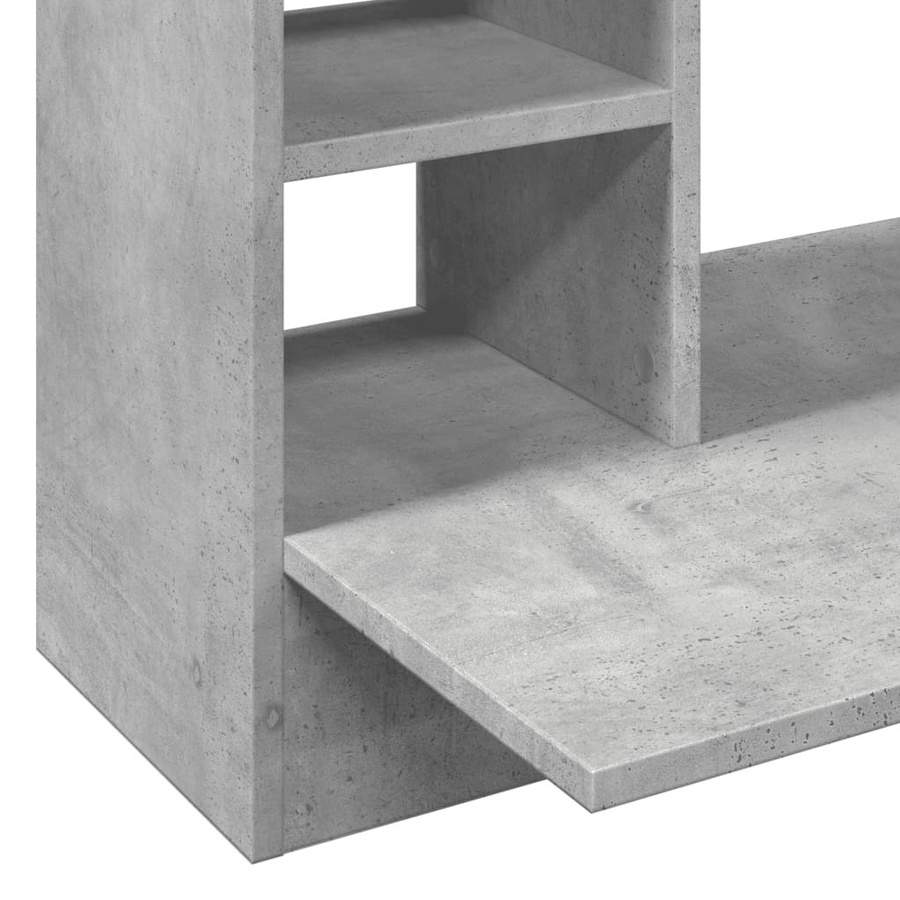 vidaXL Wand-Schreibtisch modern in Grau aus Holzwerkstoff, B/T/H: 105 x 48 x 75 cm - Bild 4