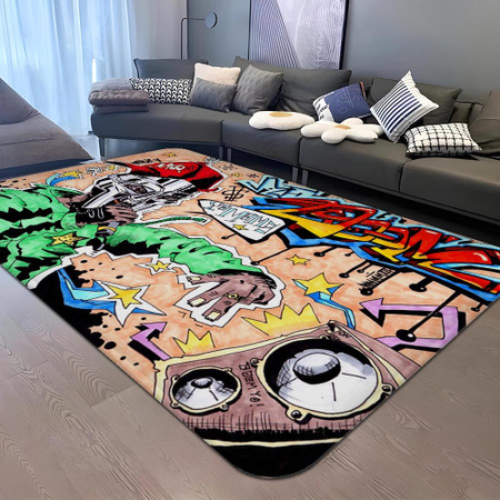 MF DOOM Fußmatte Rutschfest und Wasserabsorbierend, B/L: 40 x 120 cm, Mehrfarbig