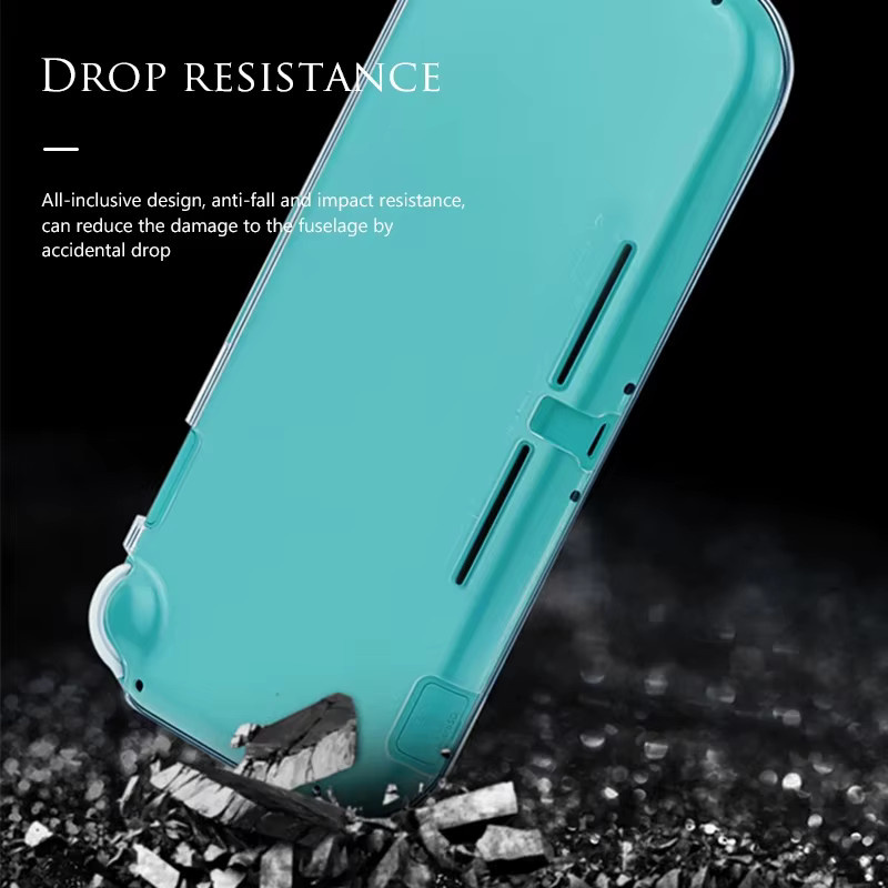 DATA FROG Transparente PC-Kristall-Schutzhülle Hartschale für deine Nintendo Switch Lite Spielkonsole - Bild 3