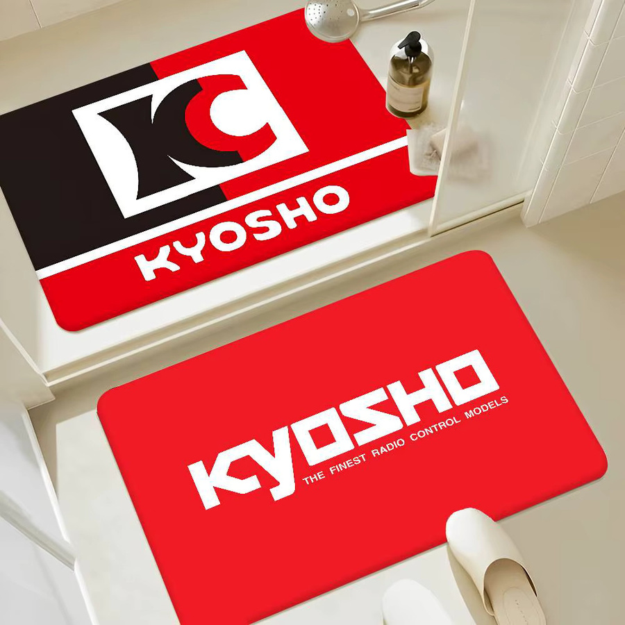 Kyosho Japan RC Logo Küchenmatte rot rutschfest und modern - Bild 2