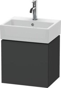 Duravit L-Cube Waschtischunterschrank wandhängend in Grau Matt, B/T/H: 43,4 x 34,1 x 40 cm - Bild 1