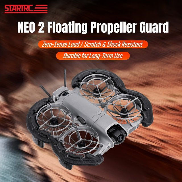 DJI Neo 2 Propellerschutz in Schwarz und Orange, stoßfester Kollisionsschutz und Propellerabdeckung für deine Drohne - Bild 1