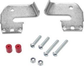 Hymer Ersatzteilset Gelenkplatten für Mehrzweckleitern, Farbe: Silber, für Holmgröße: 60 x 24 mm - Bild 1
