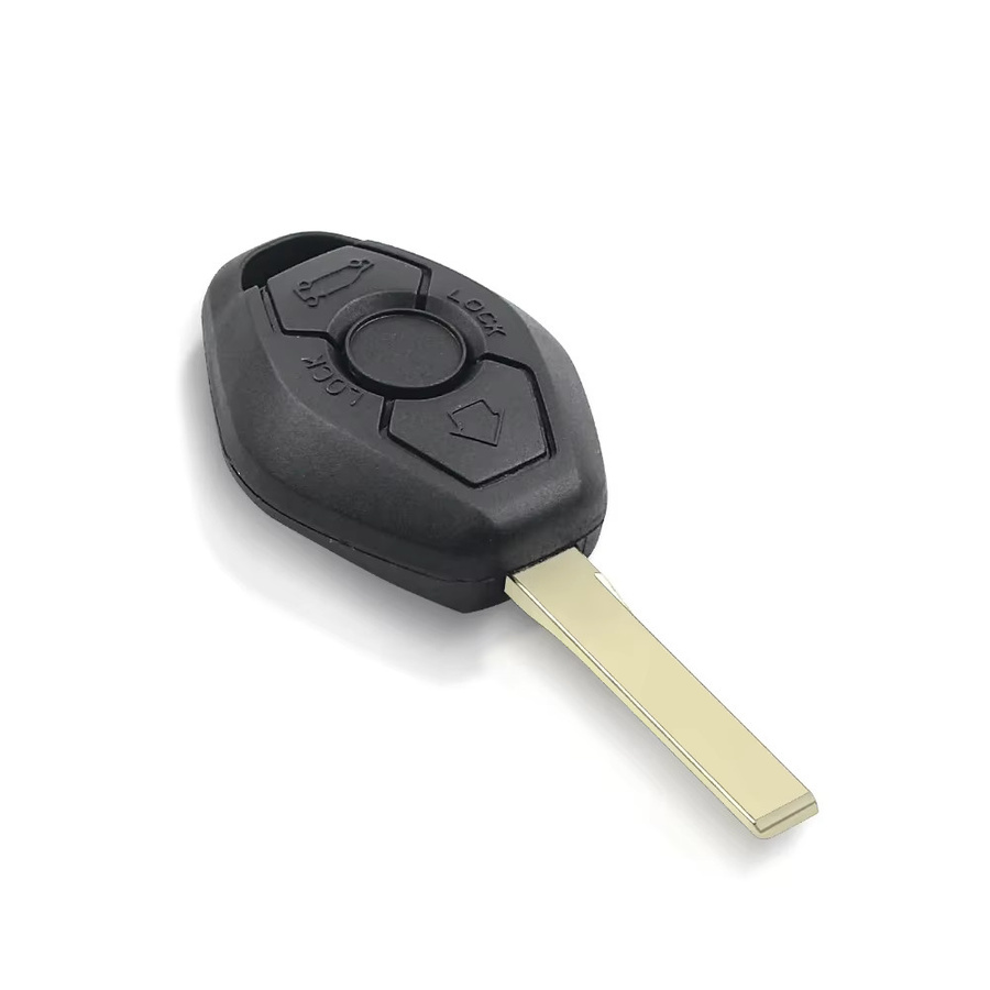 KEYYOU Ersatz Fernbedienung Schlüssel CAS2 mit Batterie und ID46 Klinge für BMW E87, E46, E60, E61, E63, E64, E70 Serie in Schwarz - Bild 2