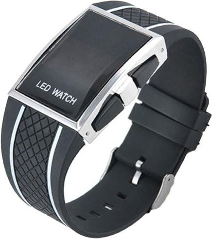 WANT BAOFU Armbanduhr, Digitaluhr, Kunststoff, eckig, Schwarz, Unisex - Bild 1