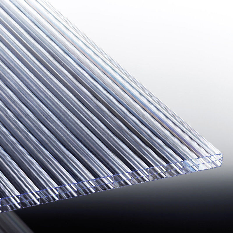 Polyclear Stegplatte aus Polycarbonat, 16 mm, Farbe: transparent, Breite: 120 cm - Bild 1