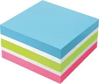 Soennecken Haftnotizwürfel Brilliant Farbmix mit 400 Blättern in Blau, Grün und Pink - Bild 1