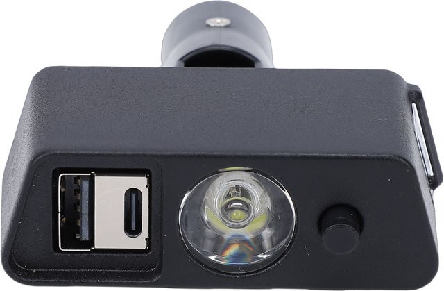 Fdit LED-Lichtkopf mit 3-Pin-XLR und USB-Ladeanschluss, Schwarz, verstellbarer Winkel - Bild 1