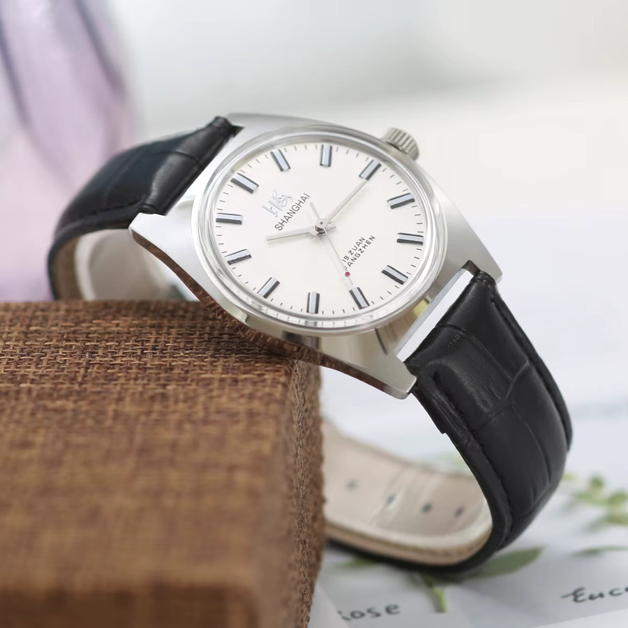 HEIMDALLR Armbanduhr, Handaufzug, Edelstahl, Leder, Silber, Herren - Bild 3