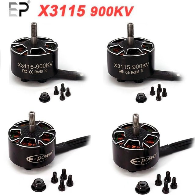 E-power 3115 900kv bürstenloser Motor für FPV Freestyle und Cinelifter Drohnen, 4er-Set, Schwarz - Bild 1