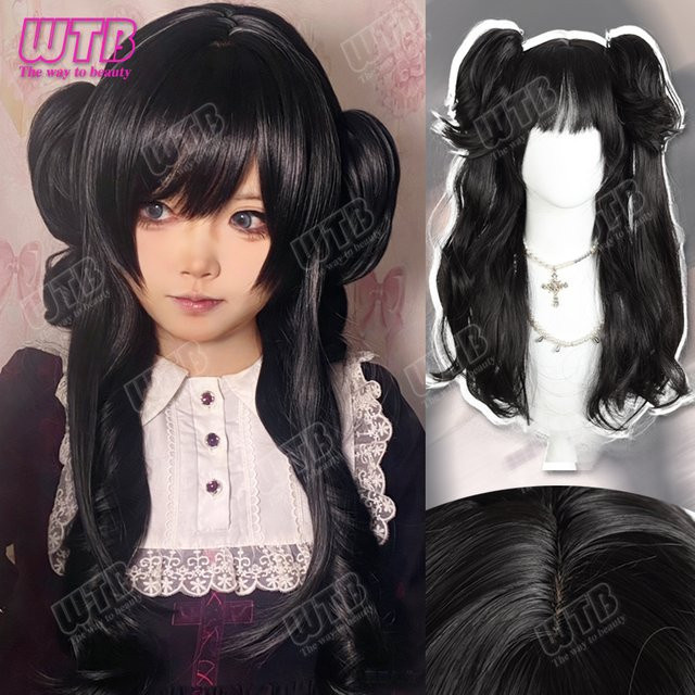 WTB Lolita-Perücke, synthetisch, Doppel-Pferdeschwanz mit Pony, Damen - Bild 1