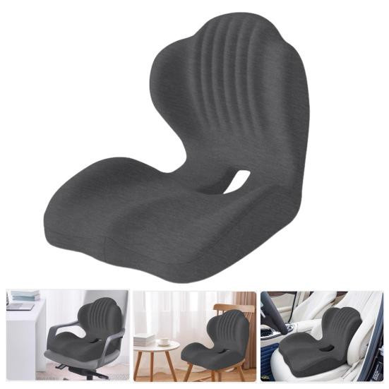 Hercules Ergonomisches Memory Foam Sitzkissen mit Rückenlehne und Lendenwirbelstütze in Rot - Bild 2