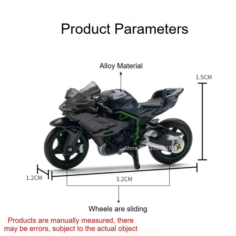 MAKEDA Modellspielzeug-Motorräder, Maßstab 1:64, Metall, ab 14 Jahre - Bild 4