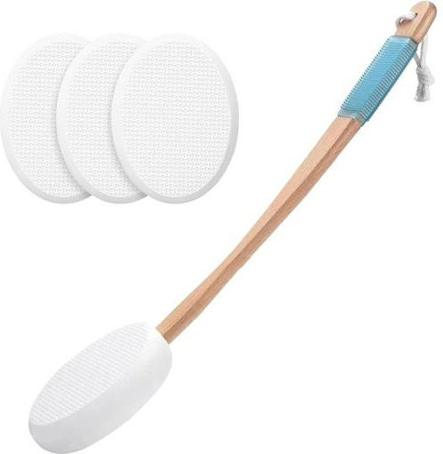 GlobMart Rückenlotion-Applikator mit austauschbaren Wattepads, beige, Unisex - Bild 1