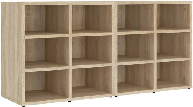 vidaXL Schuhregale 2er-Set Sonoma-Eiche, B/T/H: 52,5 x 30 x 50 cm - Bild 1
