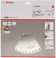 Bosch Kreissägeblatt Top Precision Best for Wood, Farbe: Silber, Durchmesser: 250 mm, Bohrung: 30 mm, Dicke: 3,2 mm, 40 Zähne - Bild 1