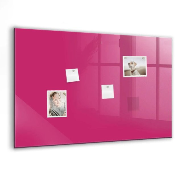 Tulup Glasmagnettafel in Pink, B/H: 90 x 60 cm - Bild 1