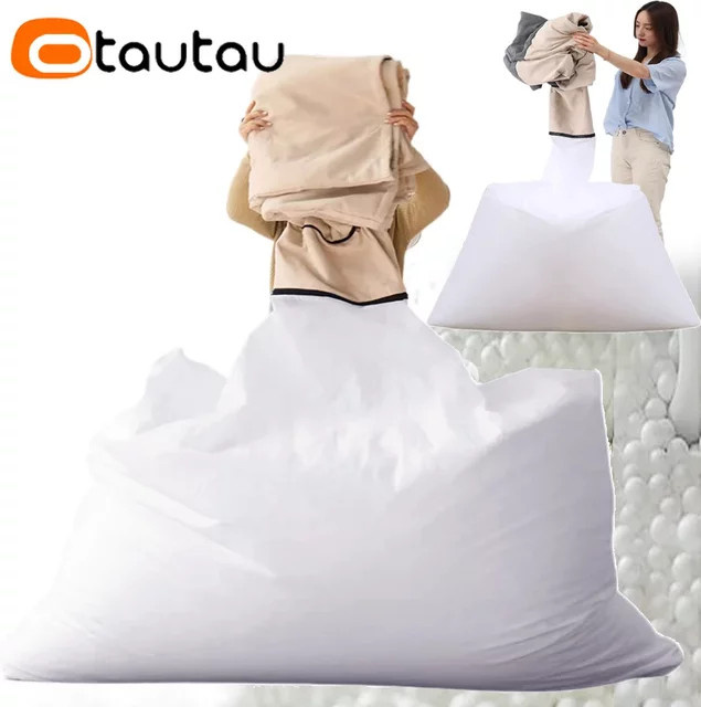 OTAUTAU Sitzsack-Innenfutter DD033 aus Polyester in Weiß, Waschbare Abdeckung für Sitzsäcke - Bild 1