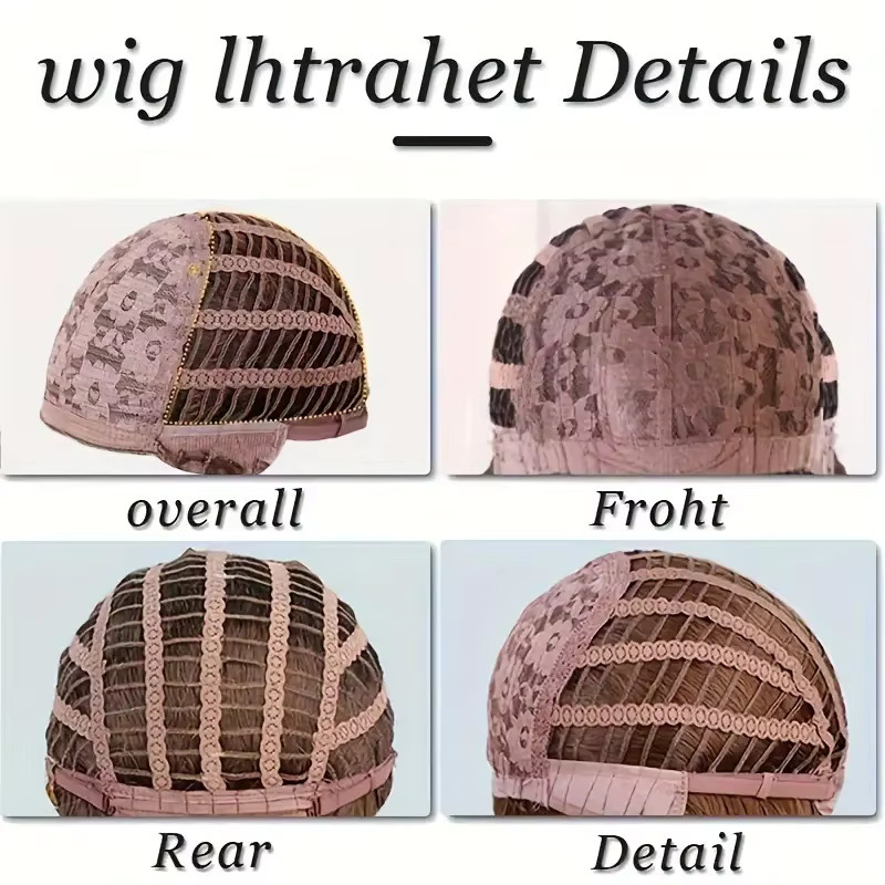 LOUIS FERRE Perücke, braun blonde Highlights, lang gewellt, mit Pony, Damen - Bild 5