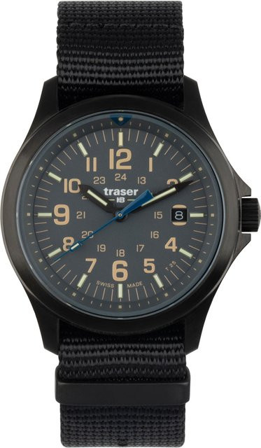 Traser Armbanduhr, Quarz, Edelstahl, Grau, 42 mm, Herren - Bild 1