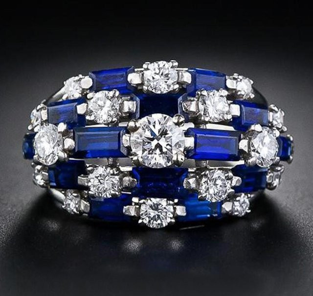 YIRAN Jewelry Verlobungsring, Kupfer, Zirkonia, Weiß, Damen - Bild 1