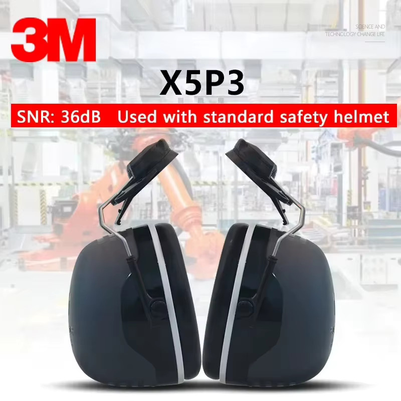 3M X5P3 Gehörschutz Ohrenschützer mit 36 dB Dämmung in Schwarz für Helme - Bild 2