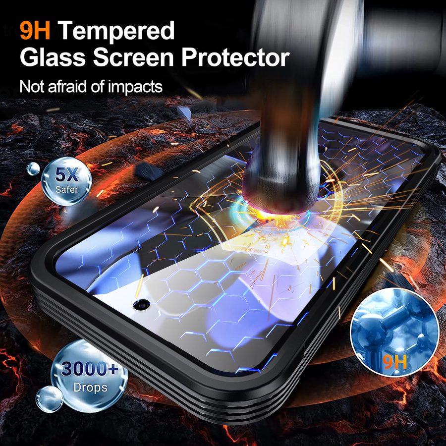 Shellbox All-Inclusive Handyhülle in Schwarz für Google Pixel 10 Pro XL, Pixel 8 Pro, 9A und 9 Pro XL mit Anti-Drop Schutz und gepanzertem Design - Bild 2