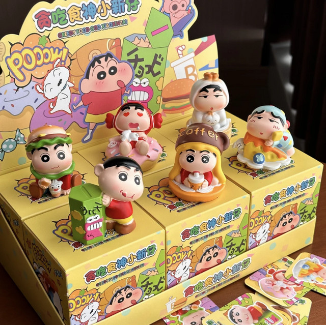 52TOYS Crayon Shin-Chan Greedy Food Gott Xiaoxinzai Blind Box, Dekoration - Bild 1
