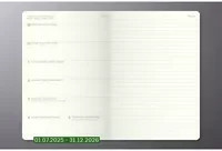 SIGEL Buchkalender Conceptum 2025/2026 Hardcover A5 in Schwarz, Grau oder Weiß - Bild 1