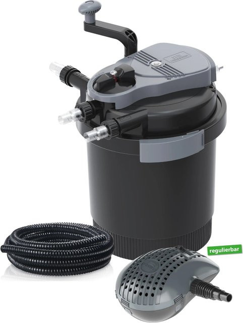 Heissner Druckfilter-Set HLF 4000 mit UVC-Klärer für Teiche bis 4.000 Liter - Bild 1