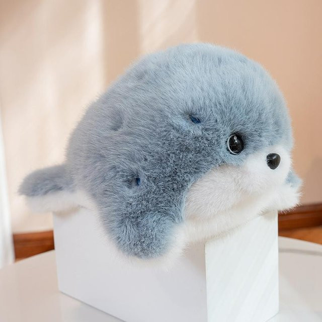 Cartoon Süßes Meeresbewohner Plüschtier Kissen, Wal Orca Bunter Seeotter, 26cm, ab 14 Jahre - Bild 1