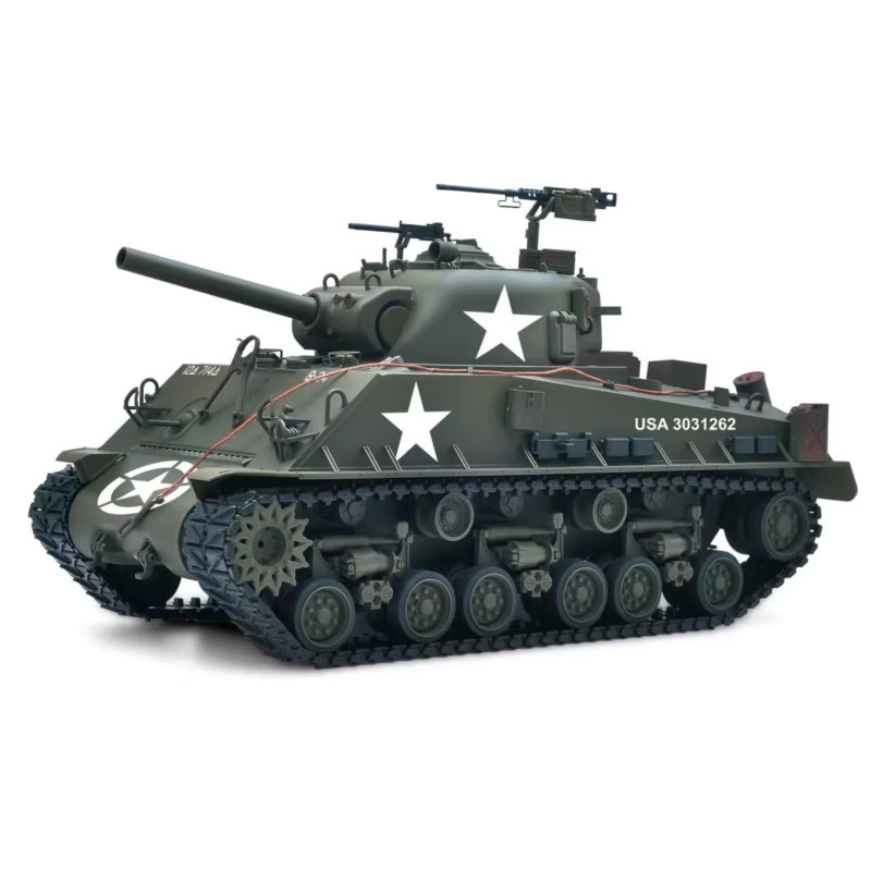 TOUCAN RC HOBBY Sherman M4A3 E8 IR BB, Ferngesteuerter Panzer, 1:16, Metall - Bild 2