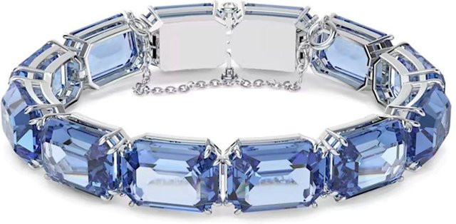 Swarovski Armband, Rhodinierte Edelstahl, Silber, Kristall, Damen - Bild 1