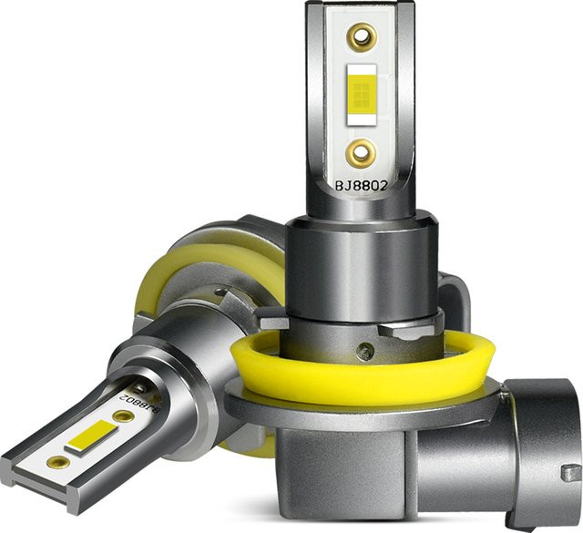 H11 H8 H9 H16 LED Scheinwerfer Leuchtmittel für Autoscheinwerfer und Nebelscheinwerfer in Weiß und Blau, 12V Plug & Play - Bild 1