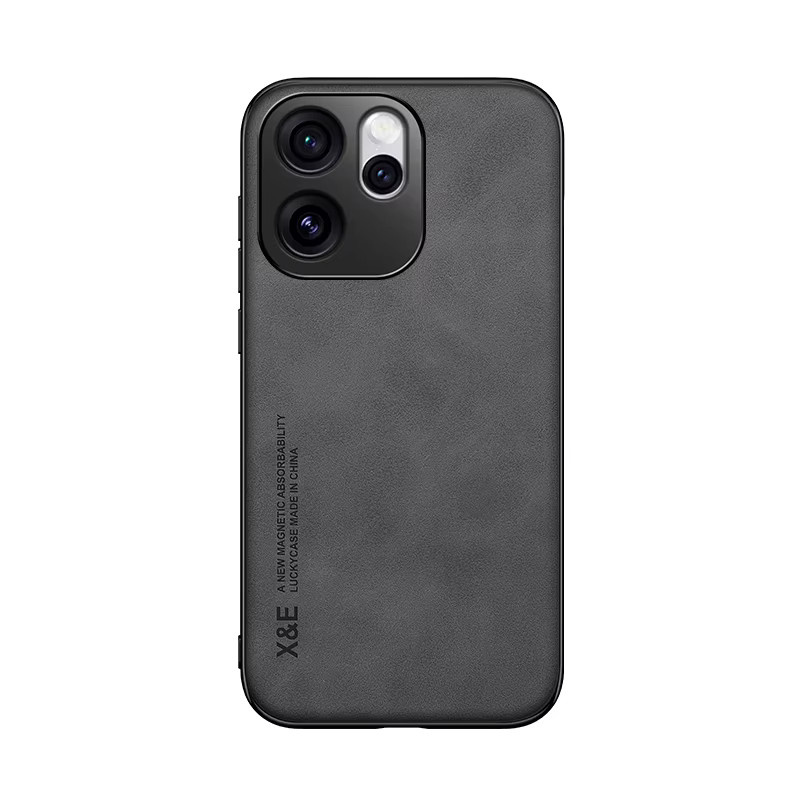 Luxus Leder-Handyhülle für OPPO Reno 12 13 14 15 A3 A5 A60 X8 X9 Pro in Grau - Bild 5